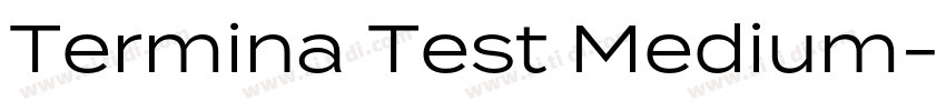Termina Test Medium字体转换